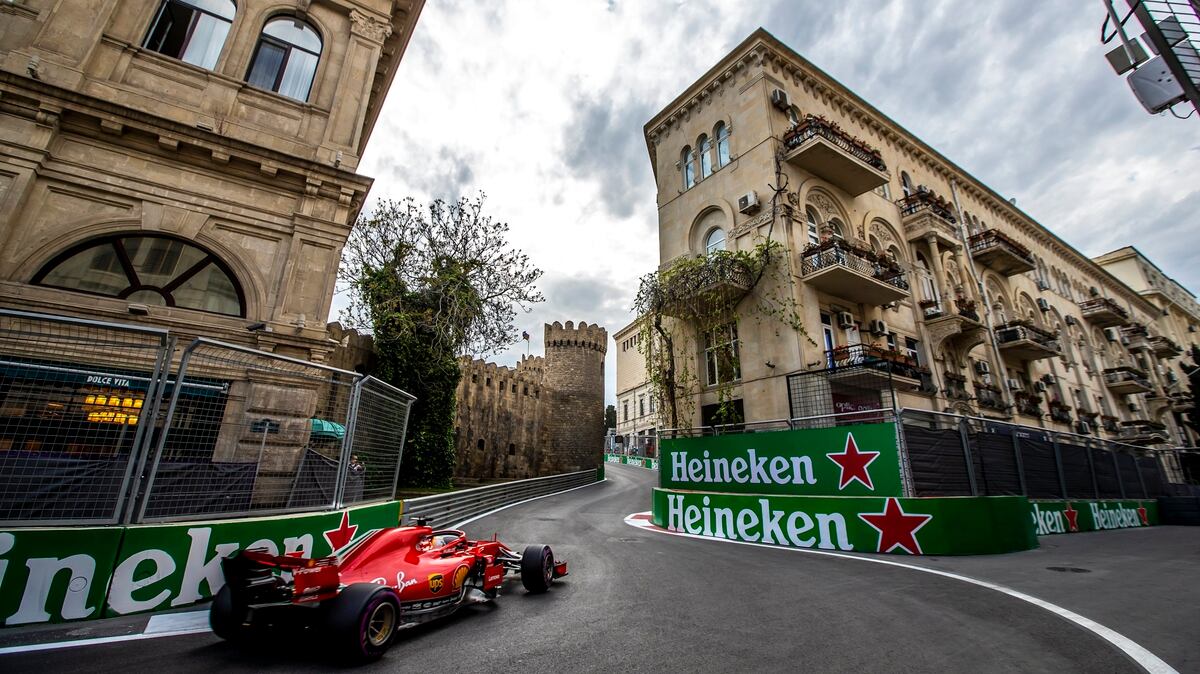 Sebastian Vettel lidera el Gran Premio de Azerbaiyán de la Fórmula Uno 2018