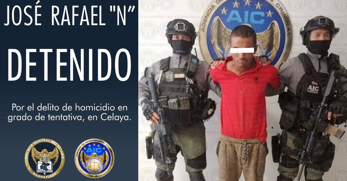They captured a subject who threw fuel and set fire to an elderly woman in Celaya, Guanajuato