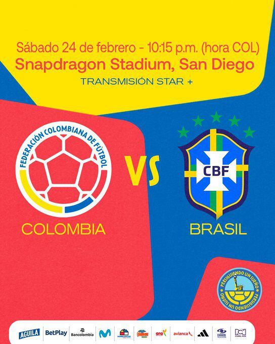 Este domingo 25 de febrero jugará la selección Colombia sub-20 contra su par de Estados Unidos en El Campín de Bogotá - crédito FCF Oficial