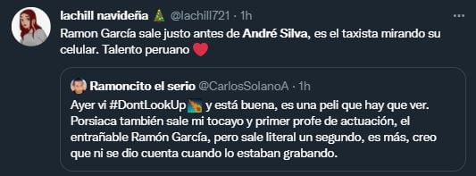 Reacciones en Twitter tras la aparición de Andrés Silva y Ramón García. en “Don’t Look Up”. (Foto:Captura Twitter)