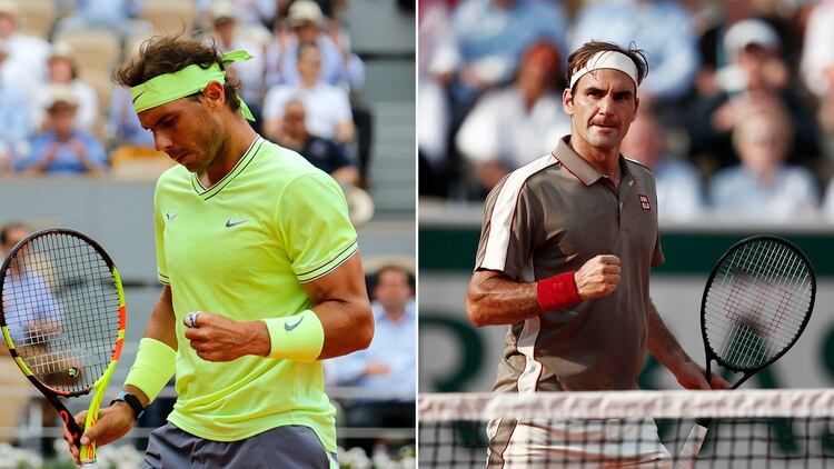 Rafael Nadal y Roger Federer se enfrentan en la semifinal de Roland Garros