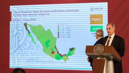 El subsecretario Hugo López-Gatell reporta diariamente el avance del COVID-19 en México (Foto: Moisés Pablo/ Cuartoscuro)