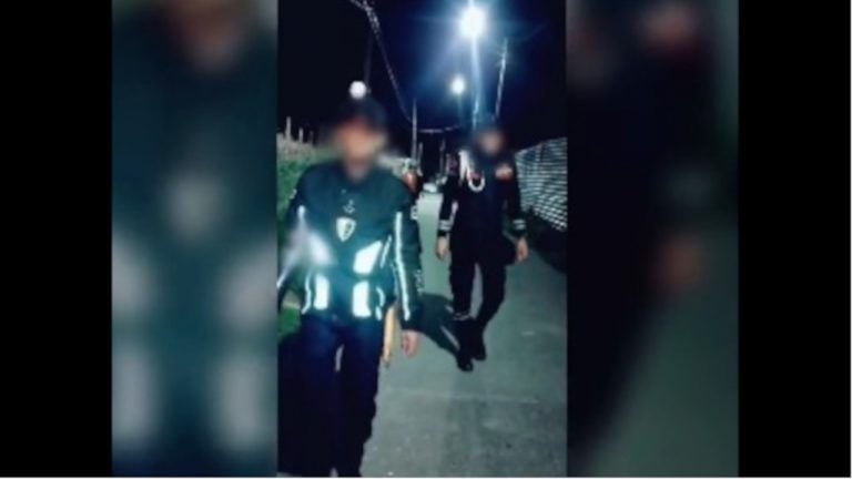 El video en el que al aparecer se ven jóvenes patrullando en la localidad de San Cristóbal todavía no ha sido verificado por las autoridades. Cortesía: Captura de pantalla-Secretaría de Seguridad de Bogotá.