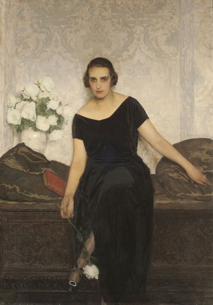 Victoria Ocampo, pintada en 1922 por Anselmo Miguel Nieto