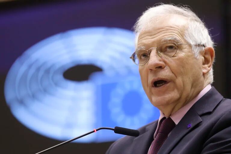 el Alto Representante de la UE para Política Exterior, Josep Borrell. (EFE/EPA/OLIVIER HOSLET)
