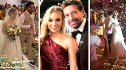Irina Baeva y Gabriel Soto acudieron en noviembre a una boda multitudinaria en la joya del Caribe Mexicano (Foto: Instagram)