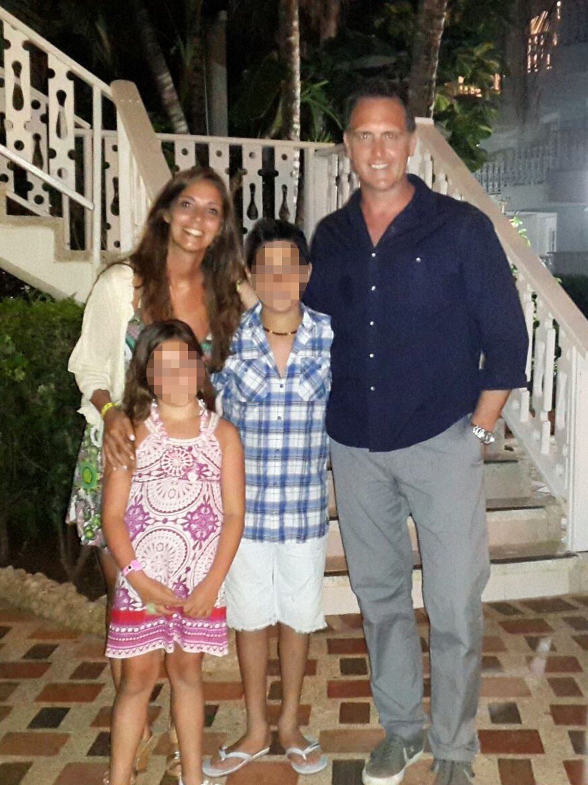 Gonzalo Diz viajó con su familia