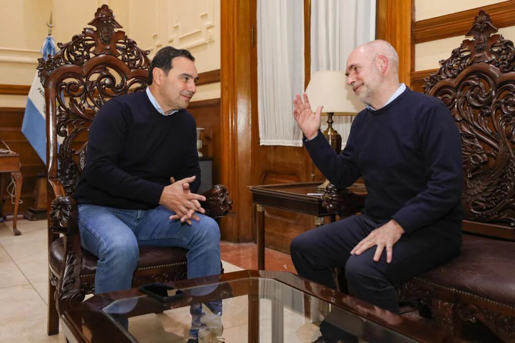 Horacio Rodríguez Larreta visitó a Gustavo Valdés el 11 de junio pasado por las elecciones que se hicieron en Corrientes
