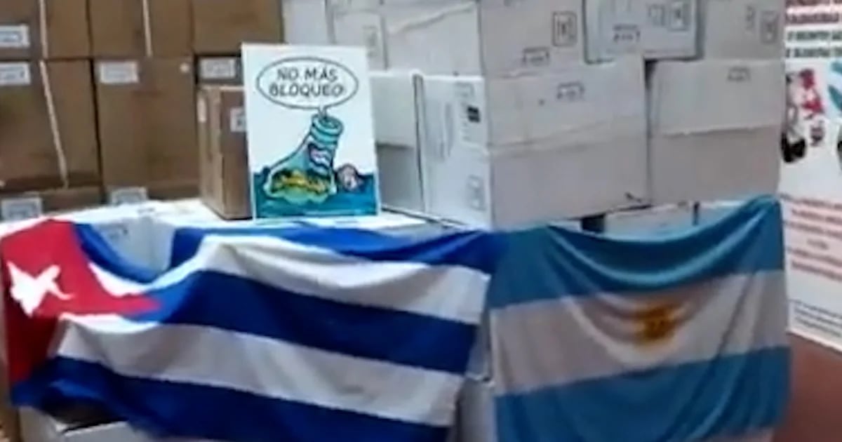 Desde Argentina enviaron a Cuba un cargamento con 739 mil jeringas y agujas donadas para atender la escasez