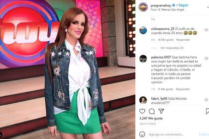 El post de HOY se llenó de comentarios negativos contra Lucía Méndez