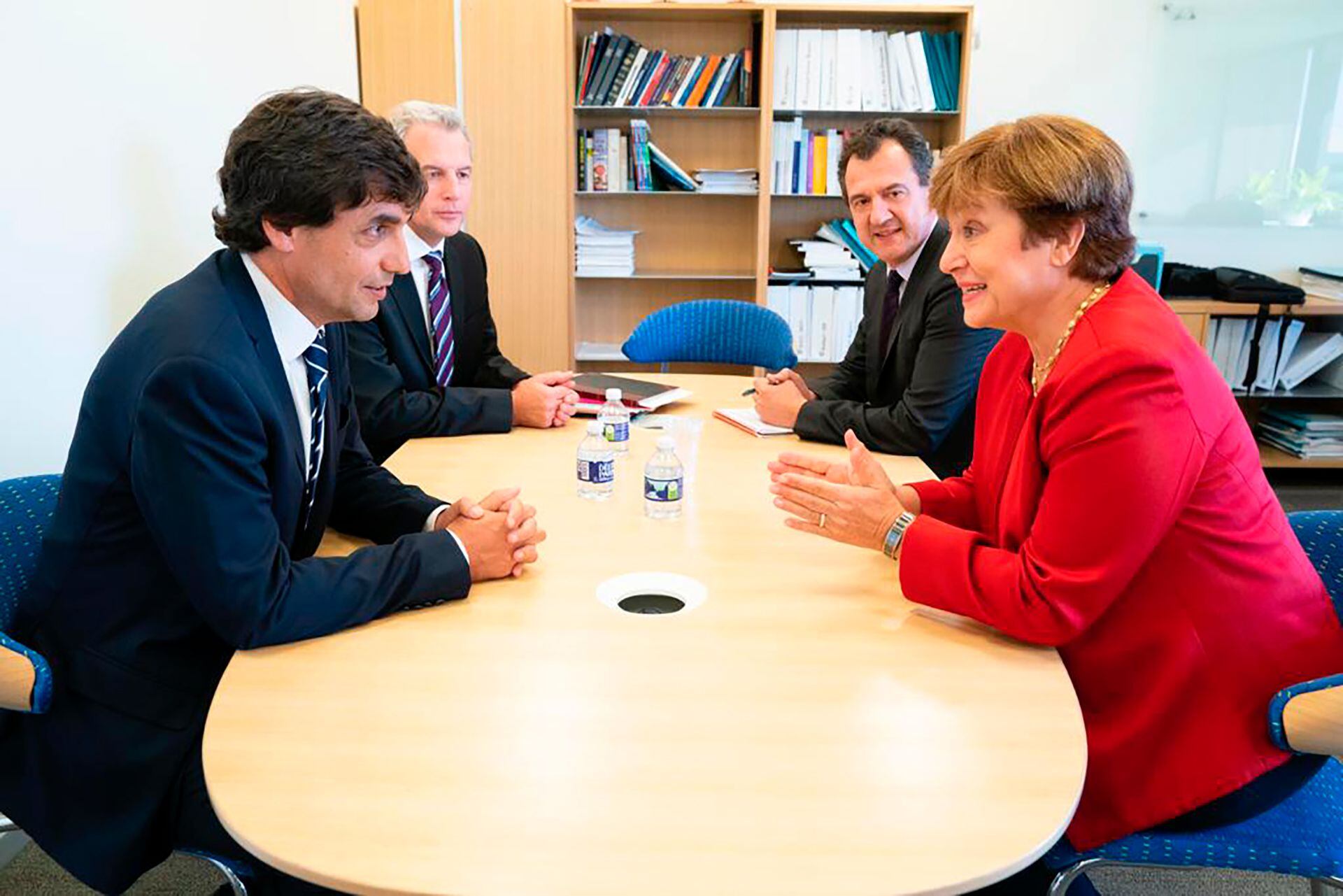 Georgieva con Lacunza, el mes pasado en EEUU