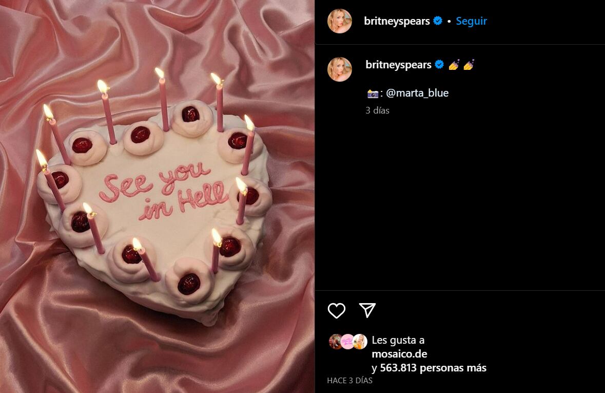 Britney Spears publicó una provocativa foto días antes de lanzar su libro "The Woman In Me"