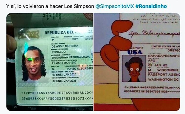 Los memes sobre la detención de Ronaldinho en Paraguay
