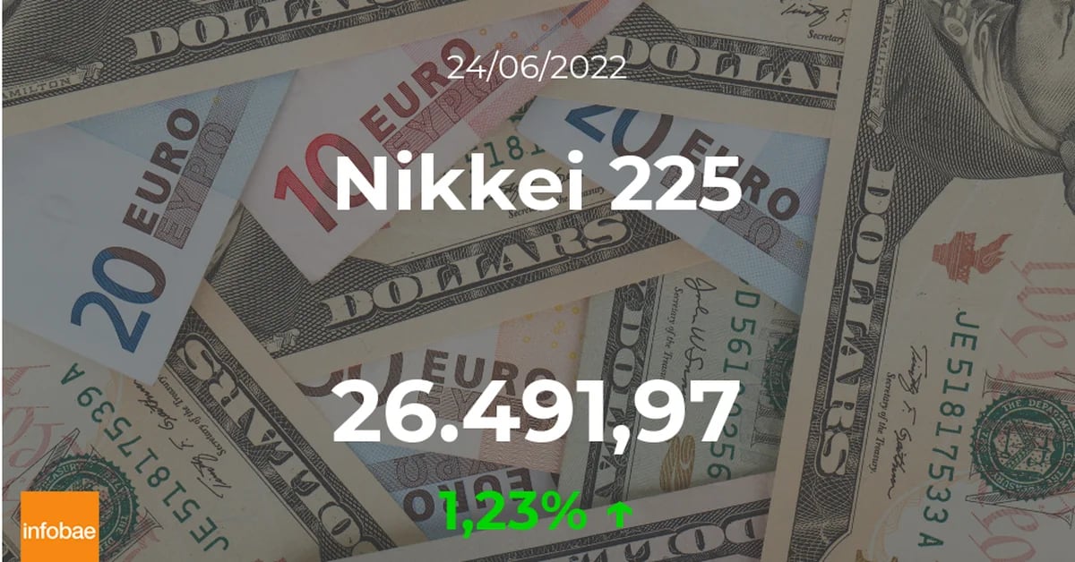 Nikkei 225 close: gain ground this June 24
