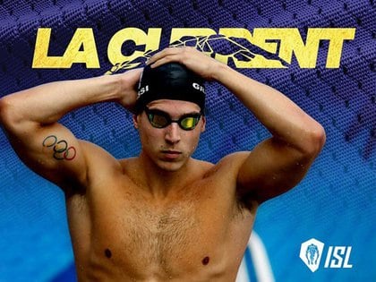 Santiago Grassi competirá en la liga profesional de natación para el equipo de Los Ángeles Current (ISL)