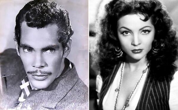 Ramón Valdés y Angelines Fernández, cuando eran figuras del cine de México