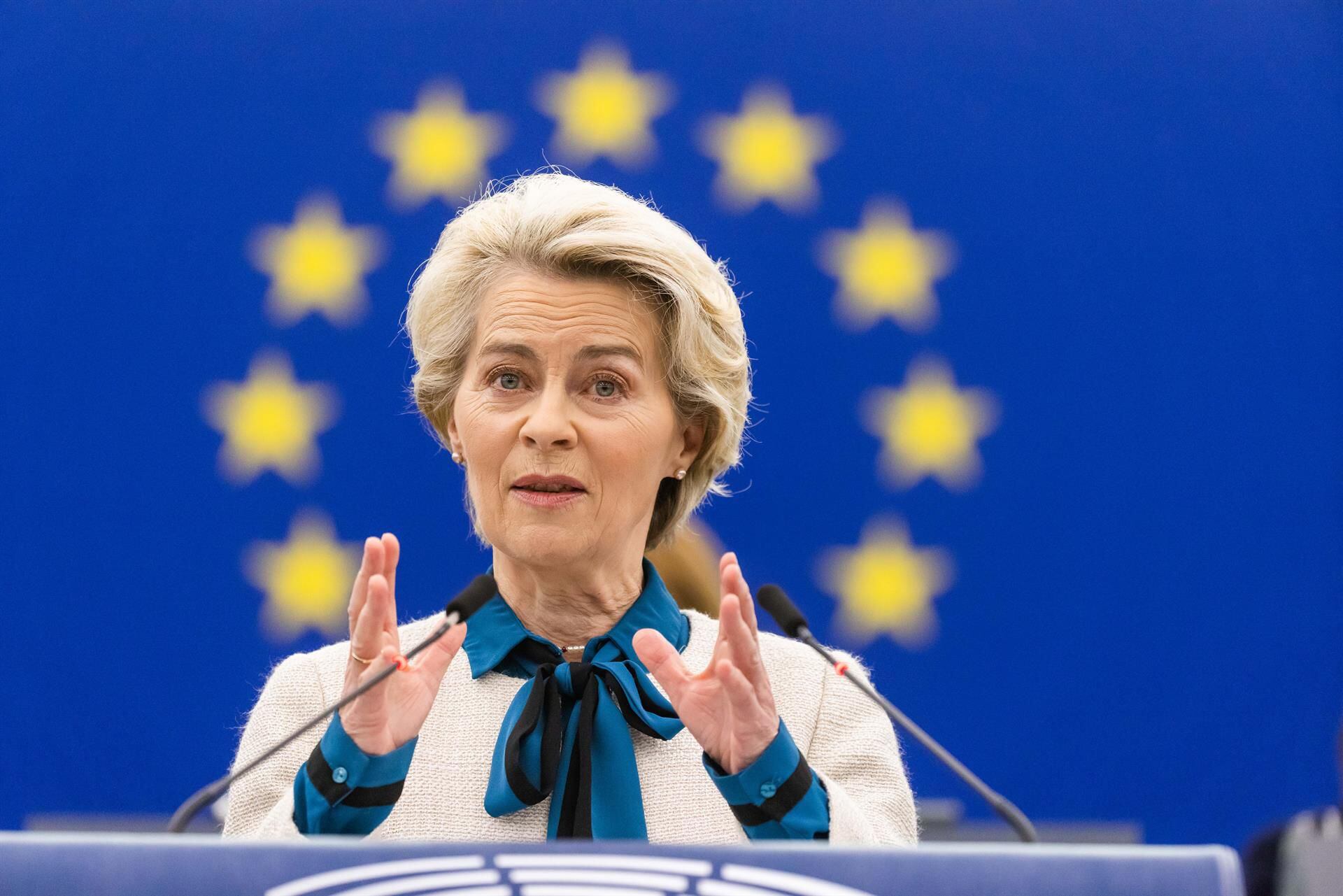 La presidenta de la Comisión Europea, Ursula von der Leyen.