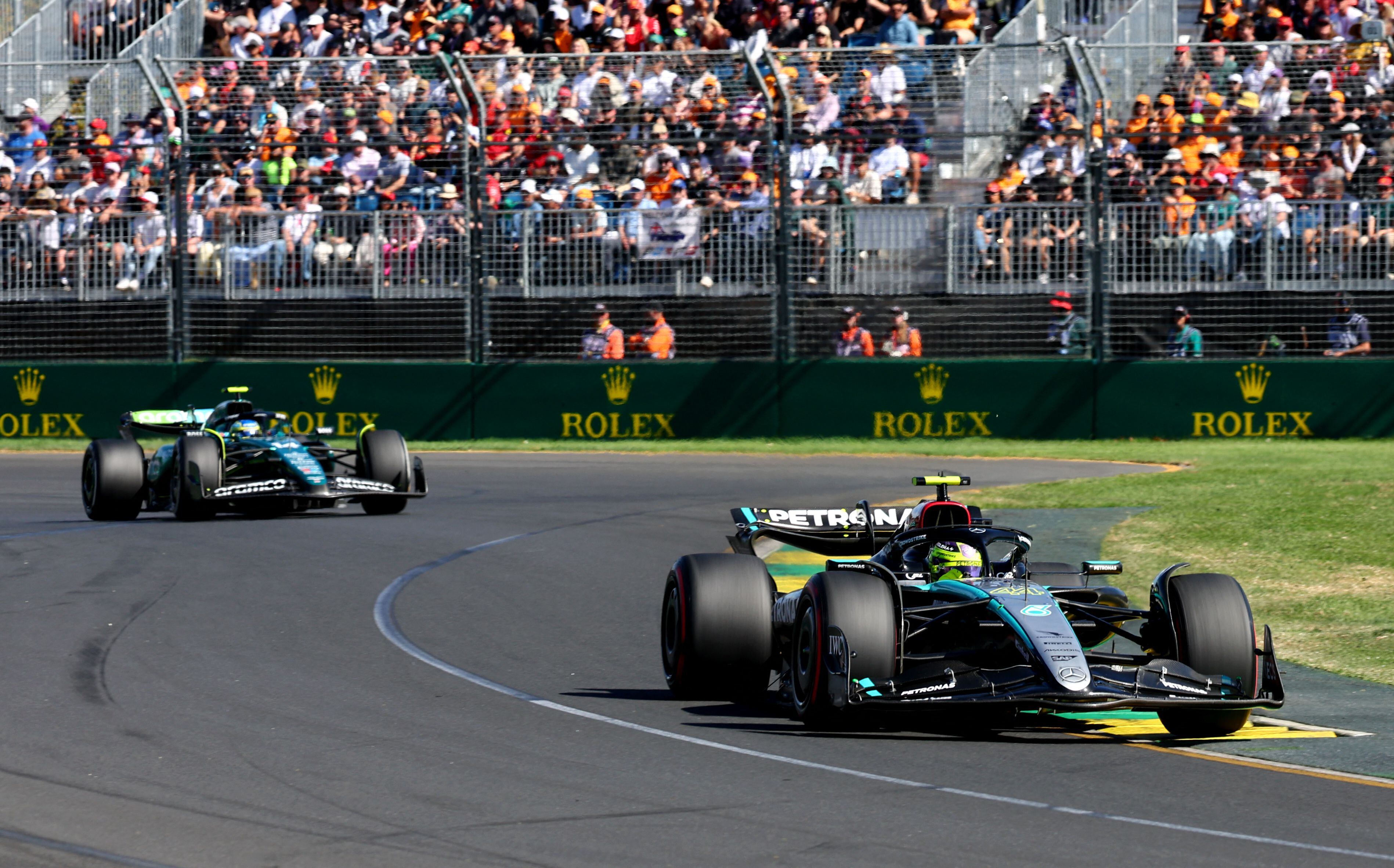 Lewis Hamilton corrió por última vez en Australia a bordo de un Mercedes (REUTERS/Mark Peterson)