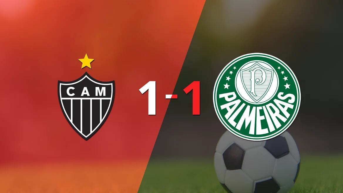 Atlético Mineiro y Palmeiras se reparten los puntos y empatan 1-1
