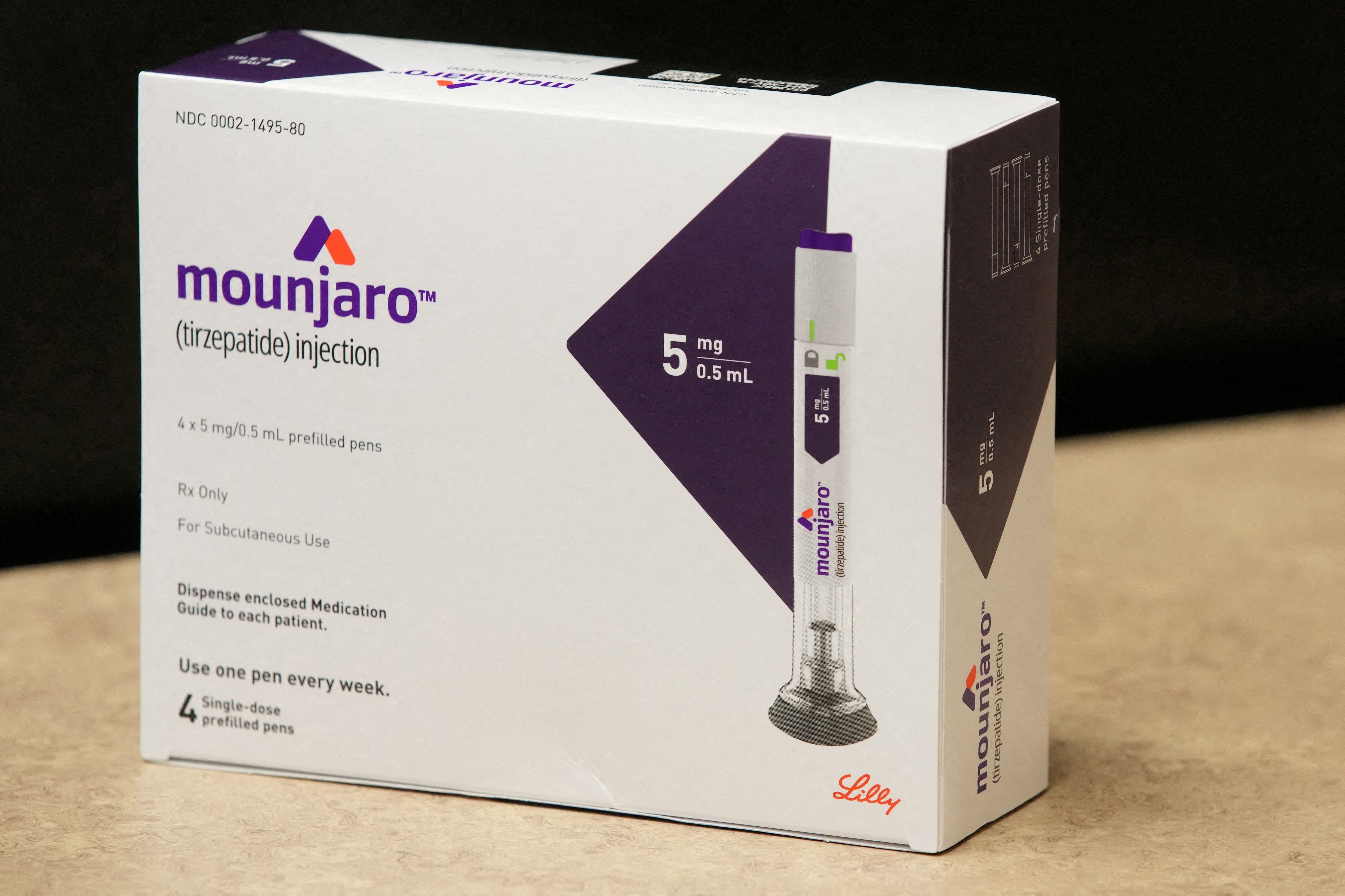 Mounjaro es un fármaco inyectable de tirzepatida utilizado para tratar la diabetes tipo 2 y elaborado por Eli Lilly, 
REUTERS/George Frey/Foto de archivo
