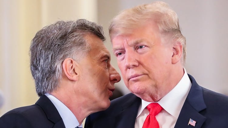 Macri y Trump durante la cumbre del G20