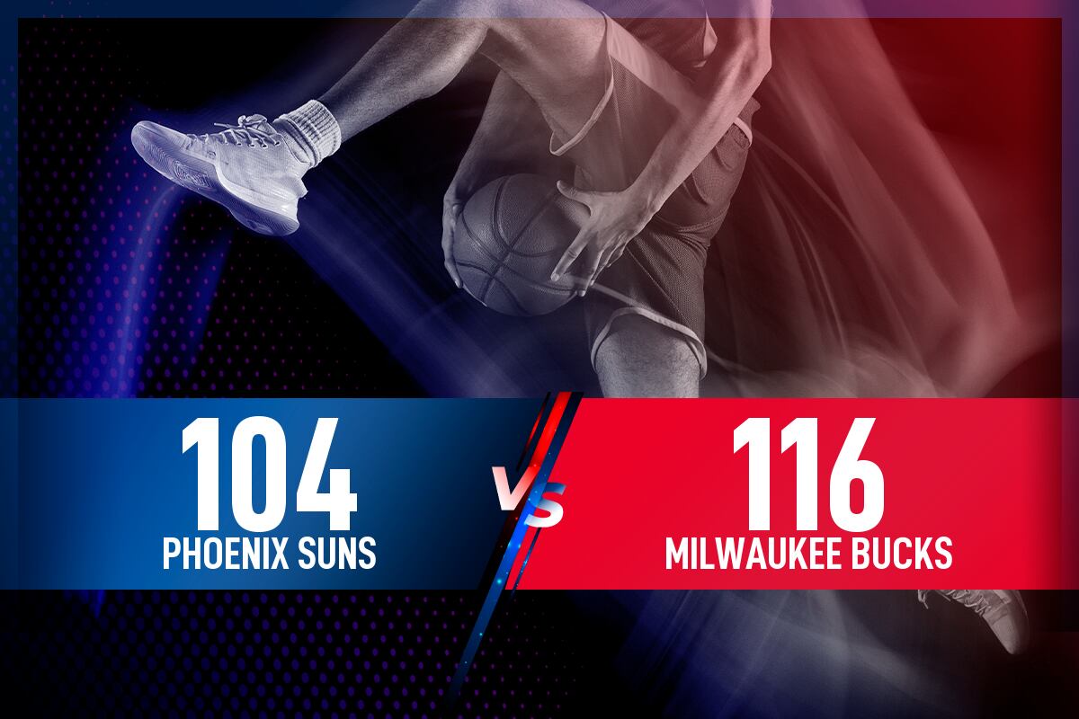 Phoenix Suns - Milwaukee Bucks: Resultado, resumen y estadísticas en directo del partido de la NBA