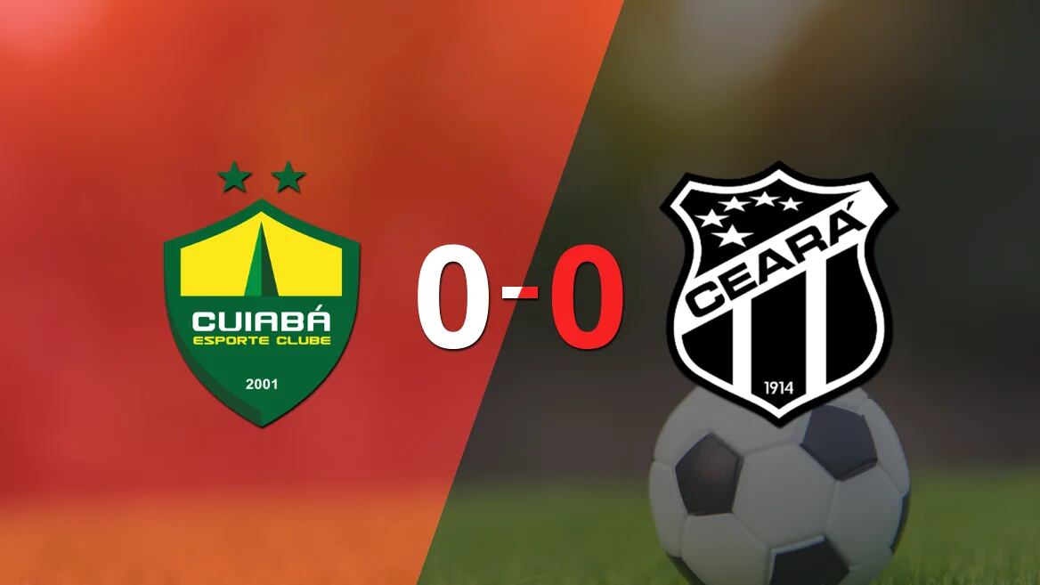 Sin muchas emociones, Cuiabá y Ceará empataron 0-0