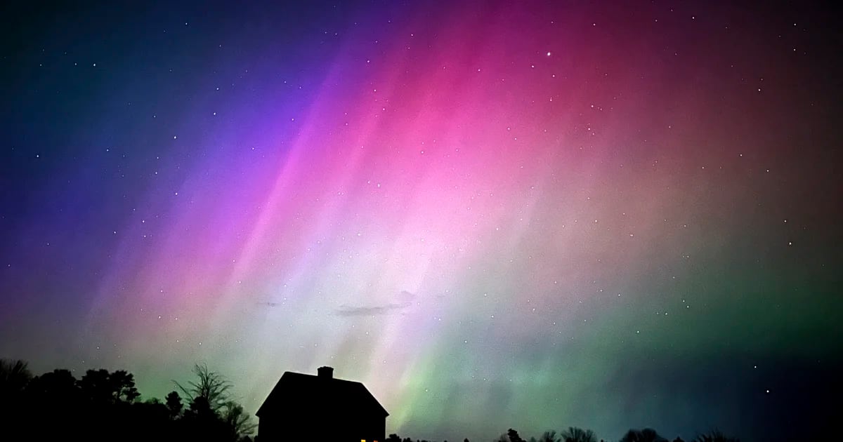 Gli scienziati affermano che l’aurora boreale di maggio è stata lo spettacolo spaziale di una vita