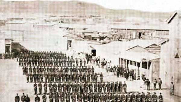El ejército chileno en Antofagasta