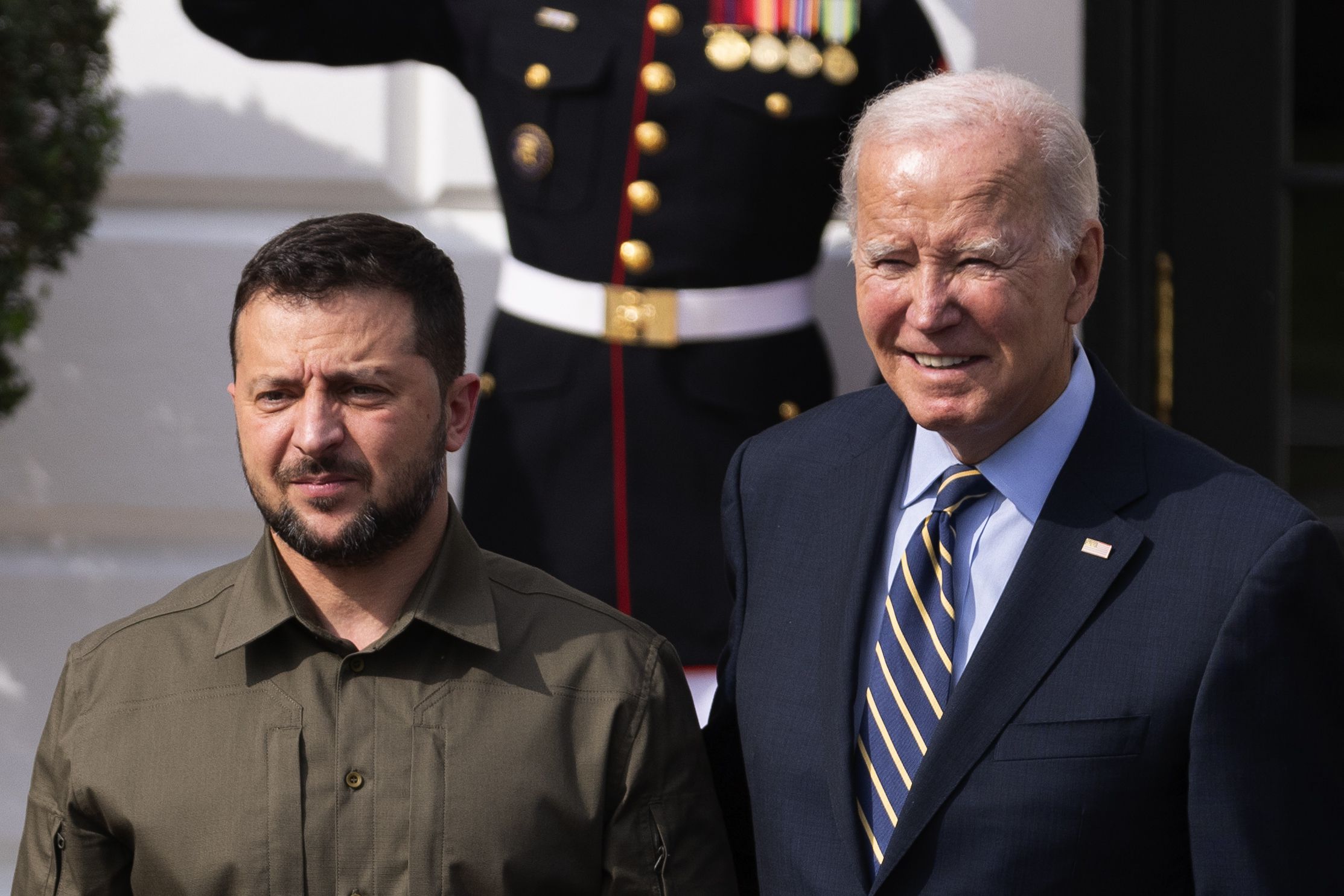 Durante su viaje a los Estados Unidos para la Asamblea de la ONU, Zelensky fue recibido en Washington por el presidente, Joe Biden. (EUROPA PRESS) 