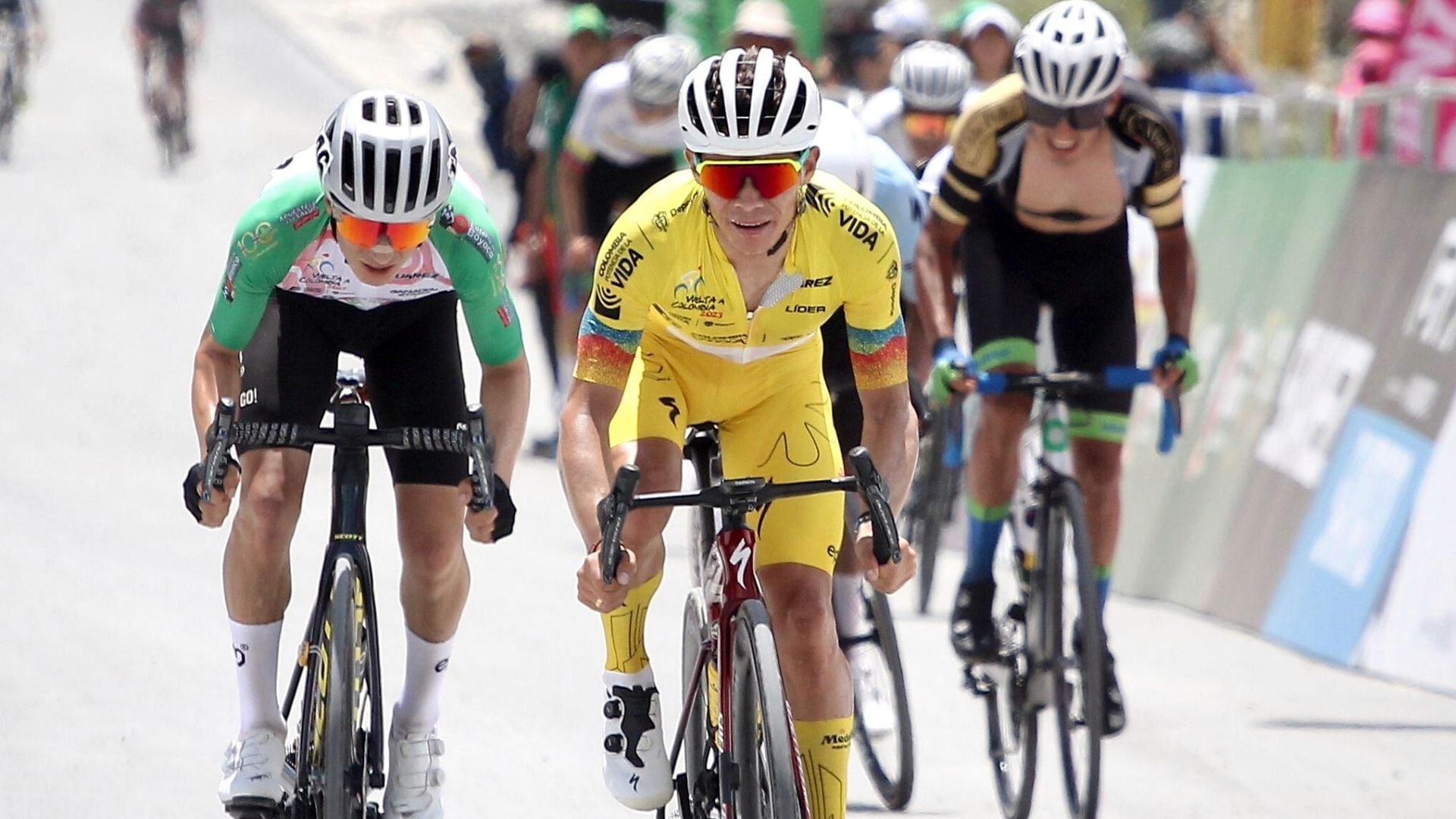 El corredor colombiano fue campeón de la Vuelta a Colombia. Foto: Team Medellín