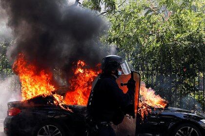 Los incidentes comenzaron pasado el mediodía (REUTERS/Gonzalo Fuentes)