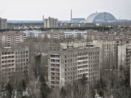 Vista aérea de Pripyat, la ciudad sede del FC Stroitel que, luego de la tragedia, se mudó de ciudad, pero fue desvaneciendo hasta desaparecer (Graham Harries/Shutterstock)