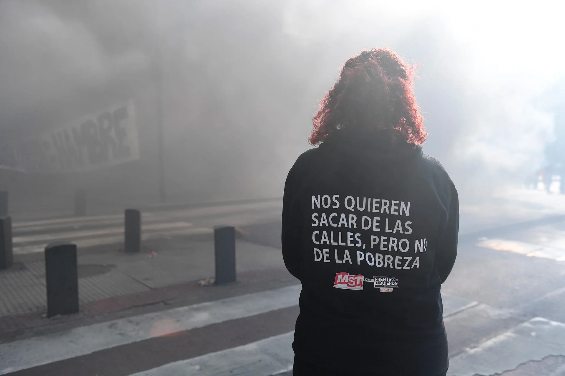 La jornada de protesta del último martes, en el centro porteño