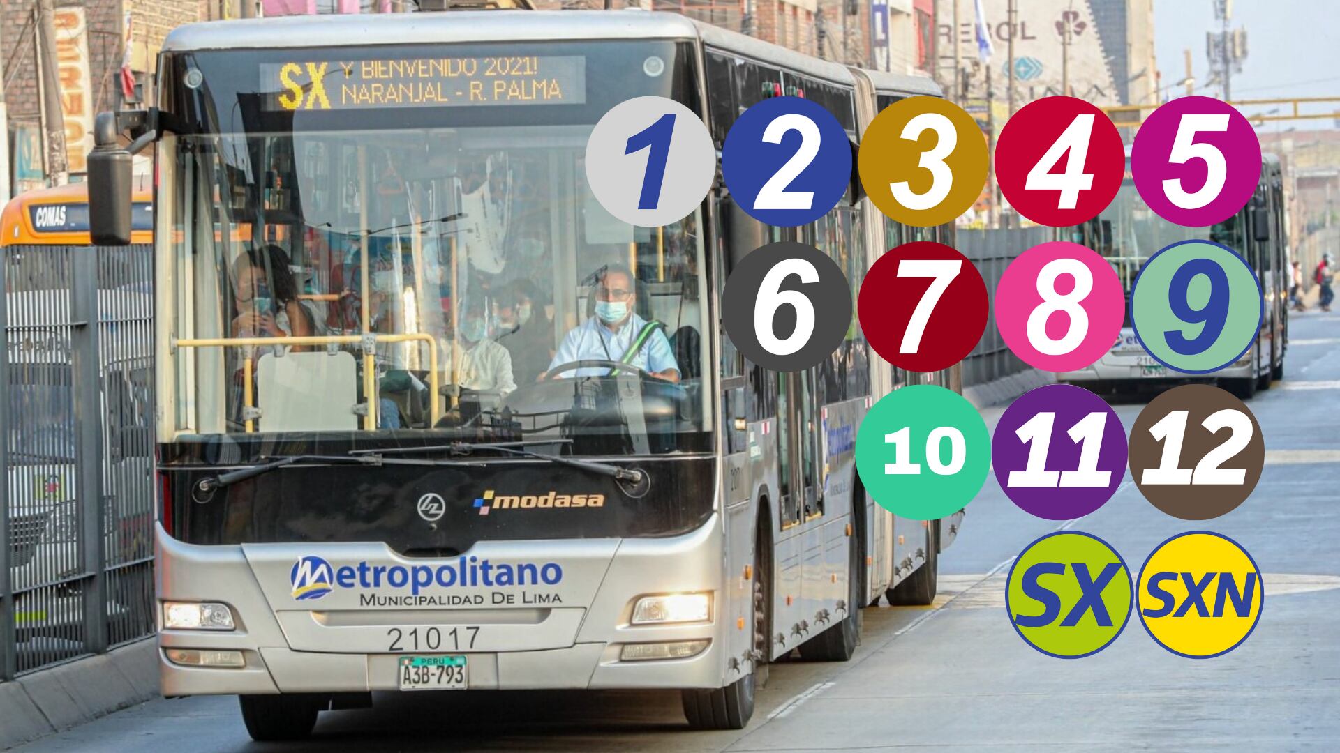 El Metropolitano tiene un total de 14 servicios expresos en diferentes recorridos y horarios para llevar a los ciudadanos de Lima Metropolitana a sus hogares y centros de trabajo. (Foto: Composición - Infobae/Renato Silva/ANDINA)