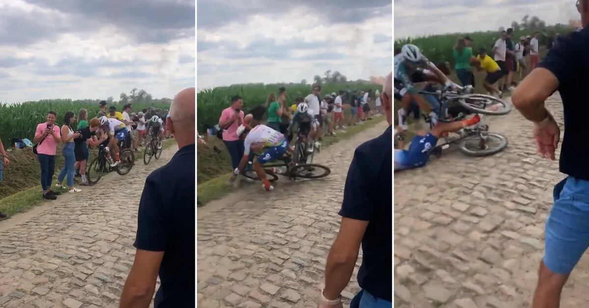 Grave incidente al Tour de France: un ciclista si ritrova con la spina dorsale rotta a causa dell’incuria di alcuni tifosi