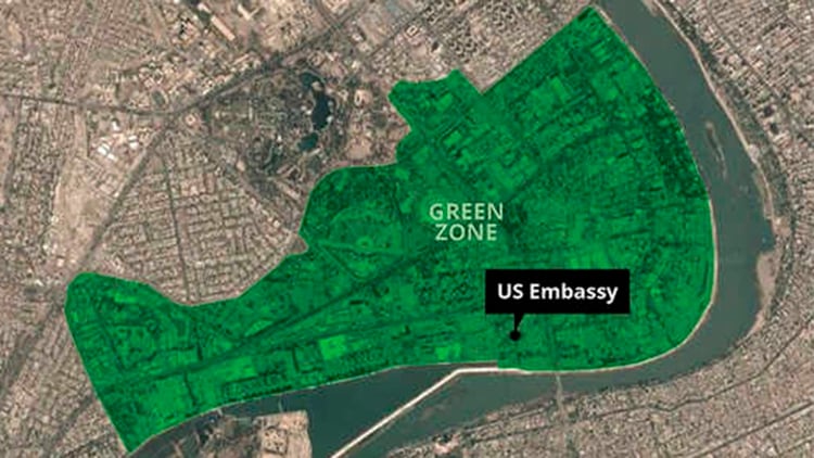 La Zona Verde en Bagdad