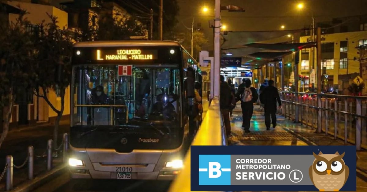 ATU has announced that the Metropolitano’s “Lechucero” service will operate again from this Thursday