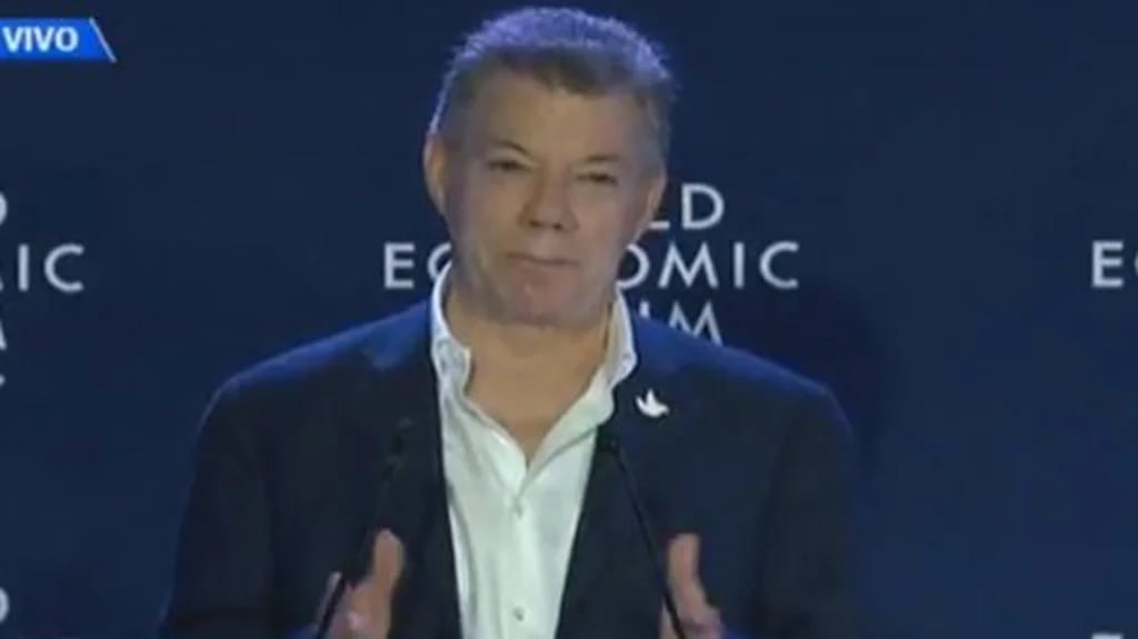 Juan Manuel Santos abrió el Foro Económico Mundial para América Latina (Captura)