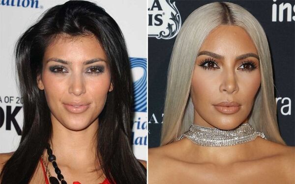 La serie de cambios de Kim Kardashian son más que evidentes (Fotos: Archivo Atlántida Televisa)