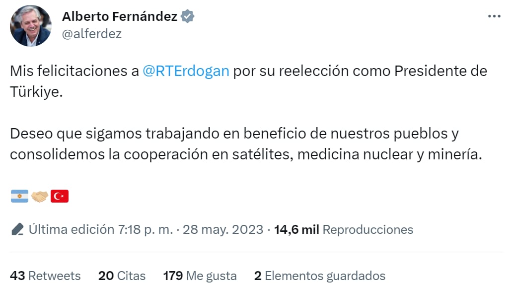 El mensaje de Alberto Fernández