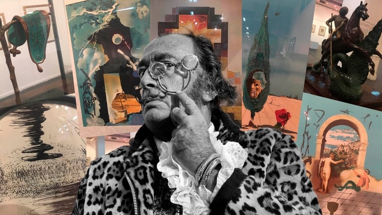 Más de 100 obras originales de Salvador Dalí se presentan en el Centro Cultura Borges 