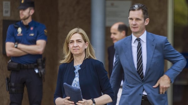 Iñaki Urdangarin junto con la infanta Cristina (EFE)