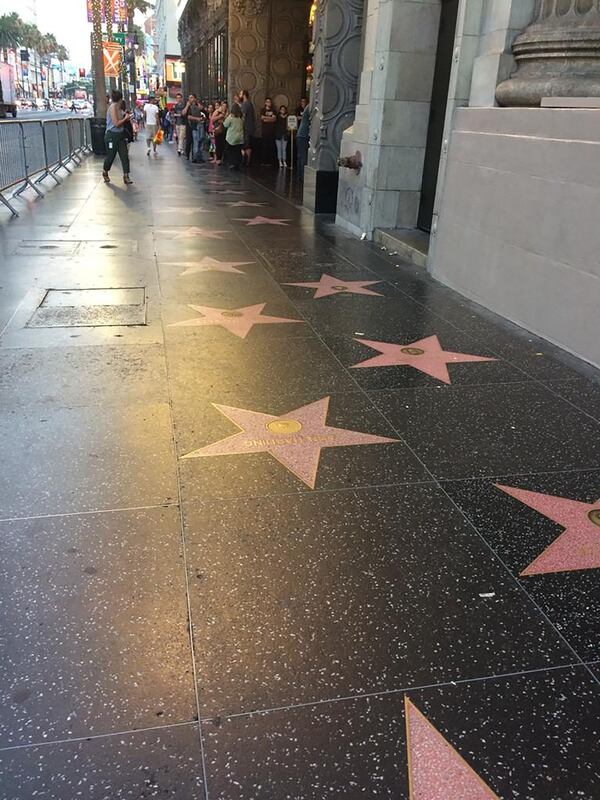 Paseo de la fama, sobre Hollywood Boulevard y Vine Street