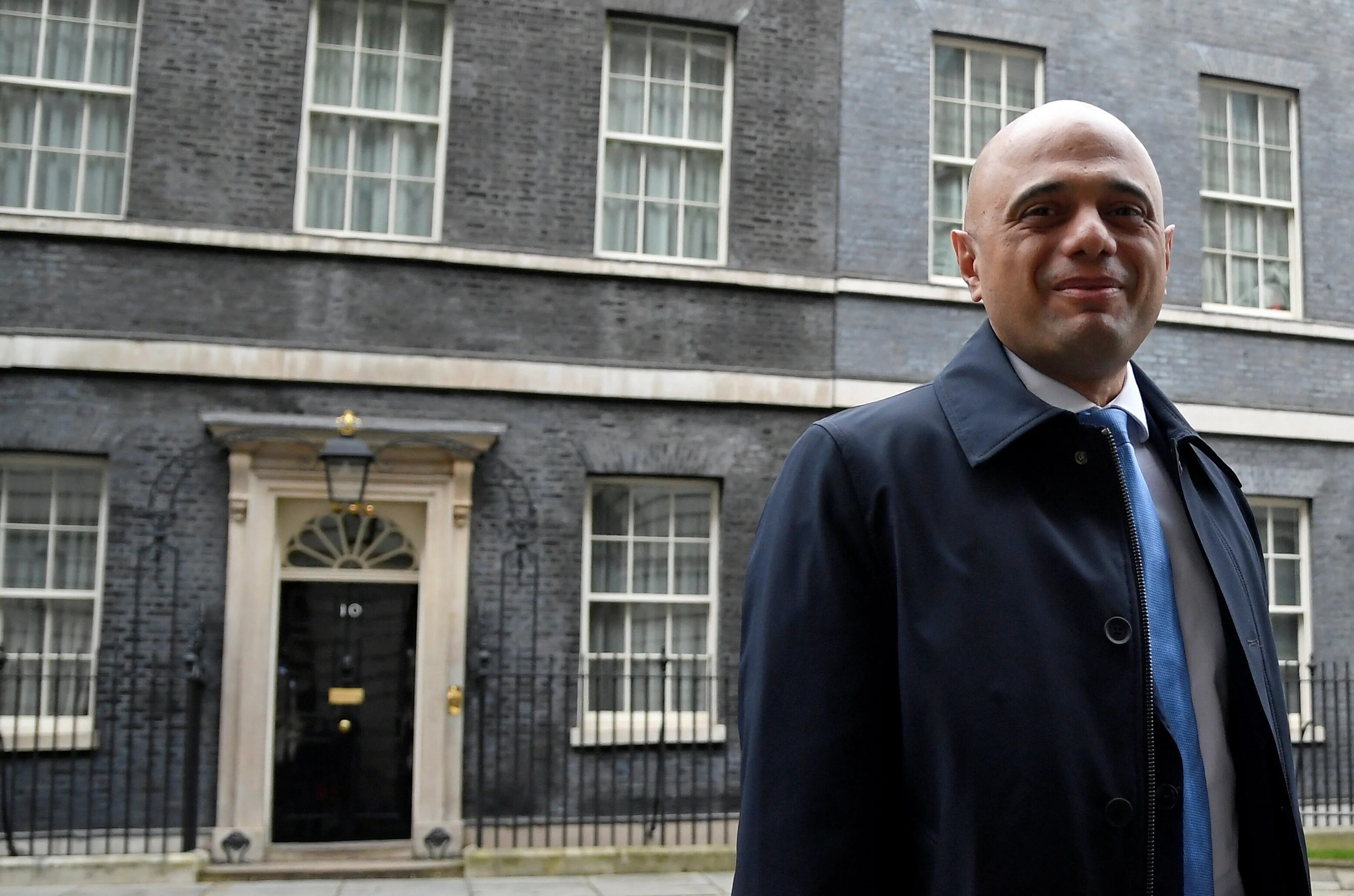 Sajid Javid, canciller del Tesoro del Reino Unido, en Downing Street (REUTERS/Toby Melville)