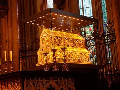 El relicario que guarda las reliquias de los Reyes Magos en la Catedral de Colonia, en Alemania