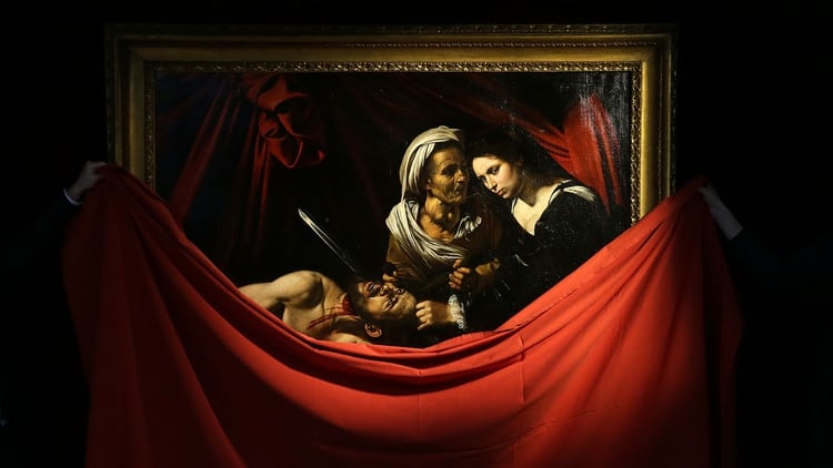 Judith decapitando a Holofernes, el supuesto Caravaggio perdido (AFP)