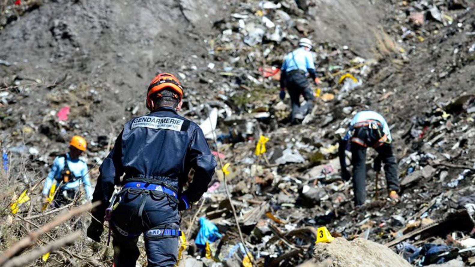 El lugar donde se estrelló el avión de Germanwings en los Alpes franceses en 2015. Las autoridades francesas descubrieron que Andreas Lubitz, copiloto del avión, había recibido tratamiento por tendencias suicidas, pero ocultó su estado a su jefe
