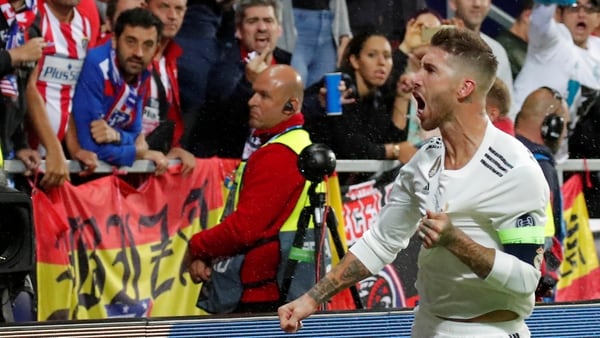Sergio Ramos gritó el 2-1 parcial (Reuters)