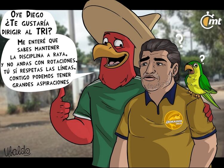 La dura caricatura de un medio mexicano sobre Diego Maradona y su pasado con las drogas